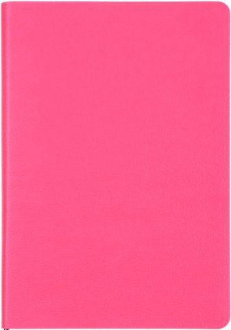 Ежедневник недатированный «Наппа» , 145*210 мм, 136 л., неоново-розовый