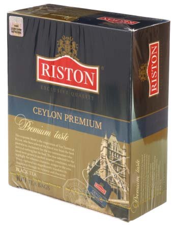 Чай Riston, 200 г, 100 пакетиков, Ceylon Premium, черный чай Чай Riston, 200 г, 100 пакетиков, Ceylon Premium, черный чай