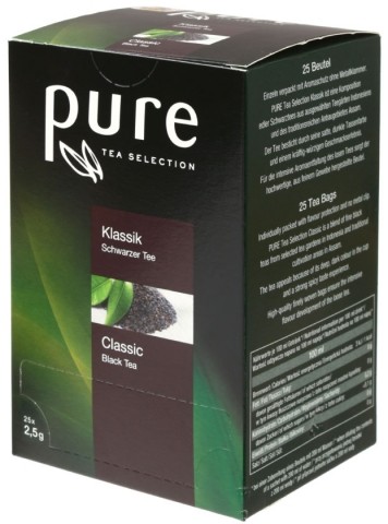 Чай Pure Tea Selection, 62,5 г, 25 пакетиков, Classic, черный чай Чай Pure Tea Selection, 62,5 г, 25 пакетиков, Classic, черный чай