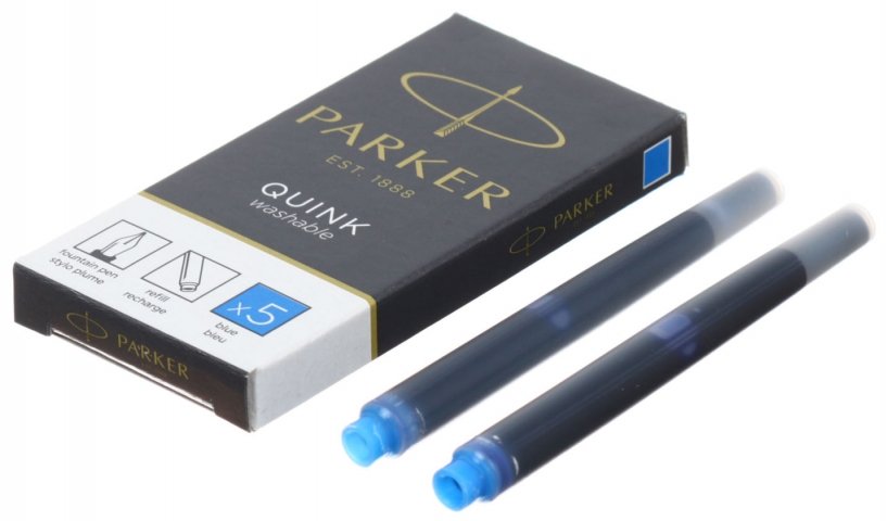 Чернила в капсулах Parker светло-синие Quink