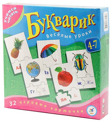 Игра настольная «Учимся читать», «Букварик», 4-7 лет