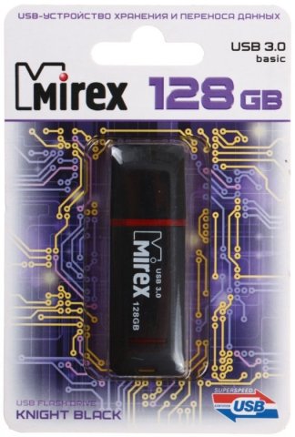 Флэш-накопитель Mirex Knight, 128Gb, USB 3.0, корпус черный