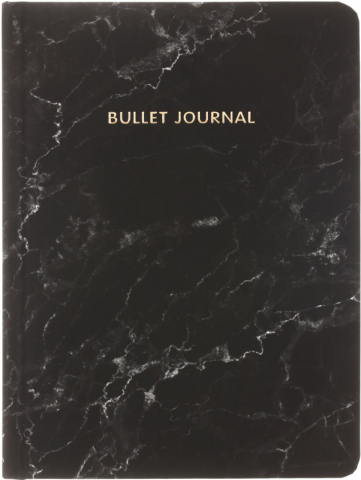 Блокнот Bullet Journal, 145*195 мм, 80 л., точки, «Мрамор»
