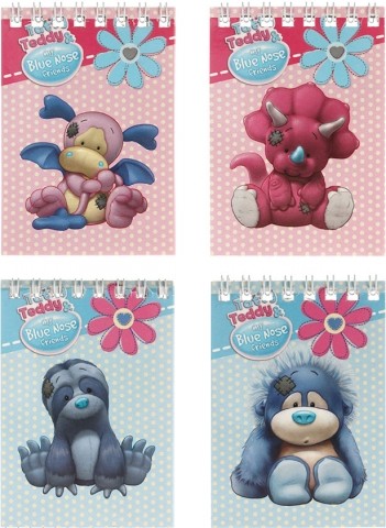 Блокнот на гребне А7 Action! Tatty Teddy, 70*100 мм, 40 л., клетка, ассорти