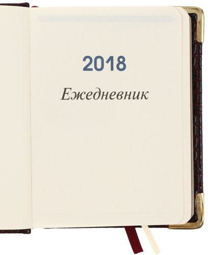 Ежедневник датированный на 2018 год Business Prestige, 110*145 мм, 176 л., Iguana, бордовый