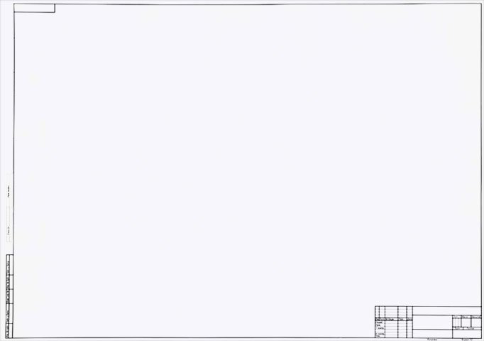 Форматка чертежная «Полиграфкомбинат» А1 (594×841 мм) + штамп, горизонтальная