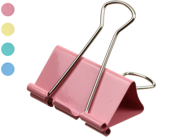 Зажим для бумаг Attache Economy 51 мм, до 240 л., ассорти