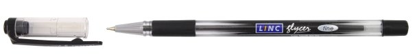 Ручка шариковая Linc Glycer корпус прозрачный, стержень черный
