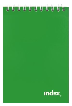 Блокнот на гребне Index , 101*146 мм, 40 л., зеленый