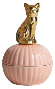 Шкатулка керамическая «Золотой котёнок», 12,5*8*8 см