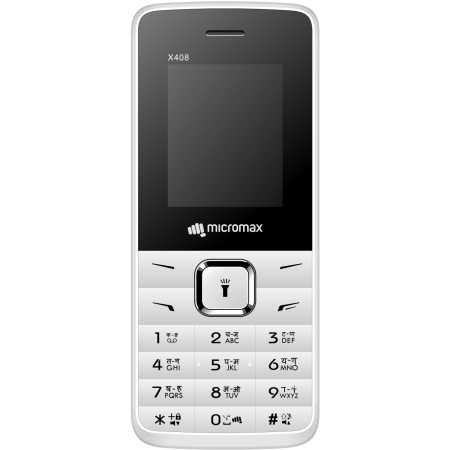 Телефон мобильный Micromax X408, White, корпус белого цвета