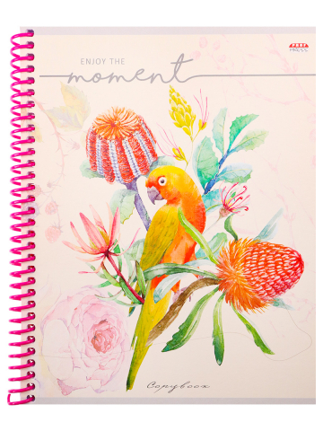 Тетрадь общая А5, 96 л. на гребне «Птички и цветы», 165*203 мм, клетка, ассорти Тетрадь общая А5, 96 л. на гребне «Птички и цветы», 165*203 мм, клетка, ассорти