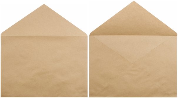 Конверт почтовый 229×324 мм (С4) крафт бумага, без клея