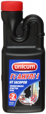 Гранулированное средство для прочистки труб Unicum, 600 г.
