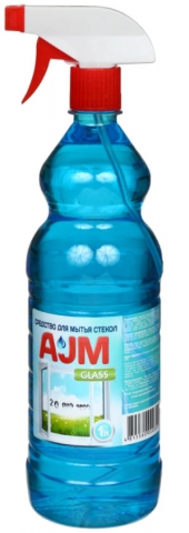 Средство для мытья стекол AJM, 1000 мл, с распылителем