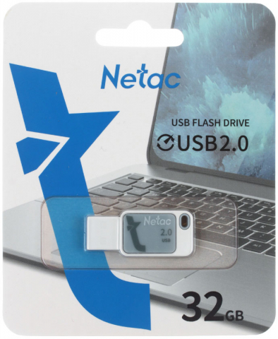 Флеш-накопитель Netac UA31 (2.0), 32 Gb, корпус белый Флеш-накопитель Netac UA31 (2.0), 32 Gb, корпус белый