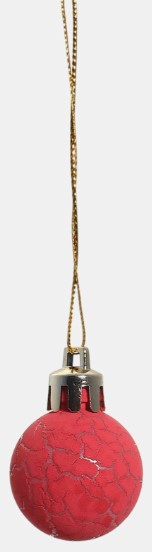 Набор шаров елочных «Традиция» (пластик), 24 шт., диаметр 3 см, красные