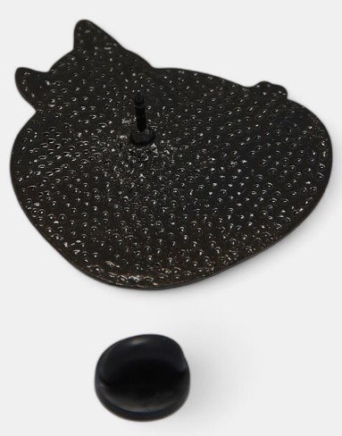 Значок с эмалью Sima-Land, 2,2 см, «Котик с планшетом», цветной в чёрном металле