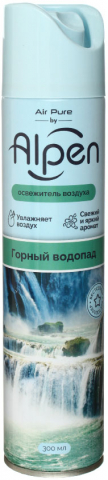 Освежитель воздуха Alpen, 300 мл, «Горный водопад» Освежитель воздуха Alpen, 300 мл, «Горный водопад»