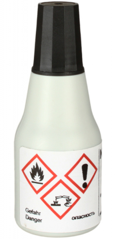 Краска специальная быстросохнущая Noris 191 для ручных печатей и штампов 25 мл, черная