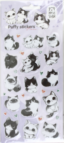 Наклейки объемные Meshu , 10*23 см, 28 шт., Furrr Наклейки объемные Meshu , 10*23 см, 28 шт., Furrr