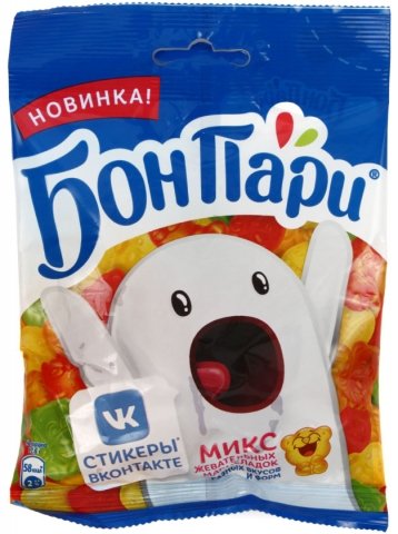 Мармелад жевательный «Бон Пари», 75 г, со вкусом фруктов Мармелад жевательный «Бон Пари», 75 г, со вкусом фруктов