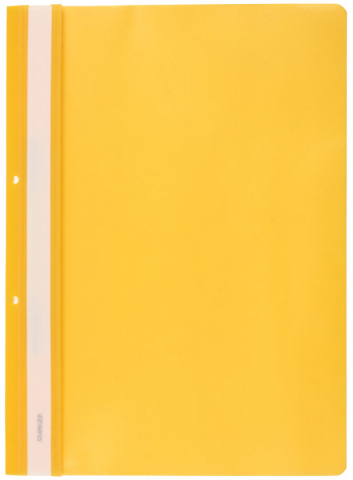 Папка-скоросшиватель пластиковая А4 Stanger, толщина пластика 0,18 мм, желтая
