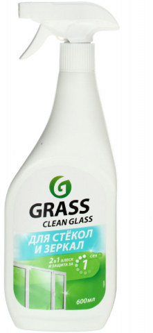 Очиститель стекол, пластика и зеркал Grass Clean Glass, 600 мл, с распылителем Очиститель стекол, пластика и зеркал Grass Clean Glass, 600 мл, с распылителем