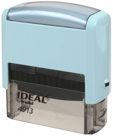 Автоматическая оснастка Ideal 4913 для клише штампа 58×22 мм, корпус цвета топаз
