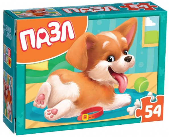 Пазлы детские Sima-Land 17,5×13 см, 54 элемента, «Щенок»
