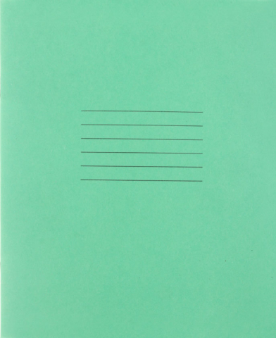 Тетрадь школьная А5, 12 л. на скобе «Бобруйская типография», 165*203 мм, клетка, зеленая