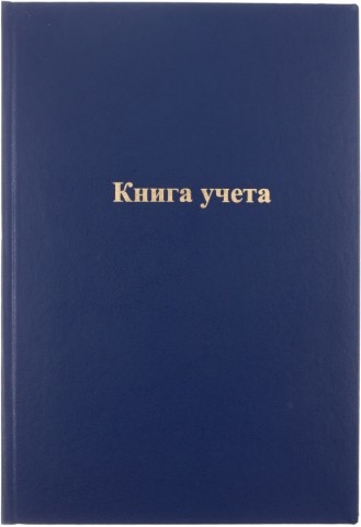 Книга учета, 197*290 мм, 96 л., клетка, синяя