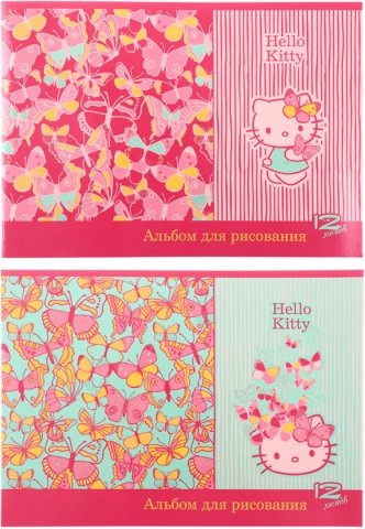 Альбом для рисования А4 Hello Kitty, 12 л.
