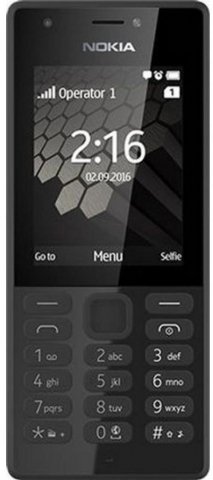 Телефон мобильный Nokia 216, Black, корпус черного цвета