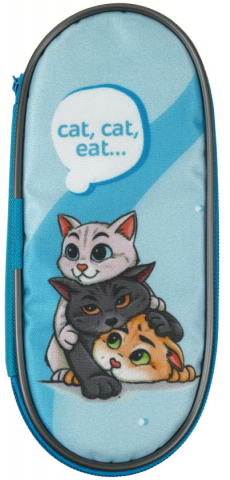 Пенал однокамерный корпусный «Пчелка», 200*80*40 мм, «Три котика» Пенал однокамерный корпусный «Пчелка», 200*80*40 мм, «Три котика»