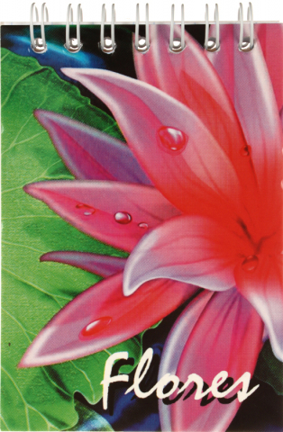 Блокнот на гребне А7 70×100 мм, 48 л., клетка, «Цветы» Блокнот на гребне А7 70×100 мм, 48 л., клетка, «Цветы»