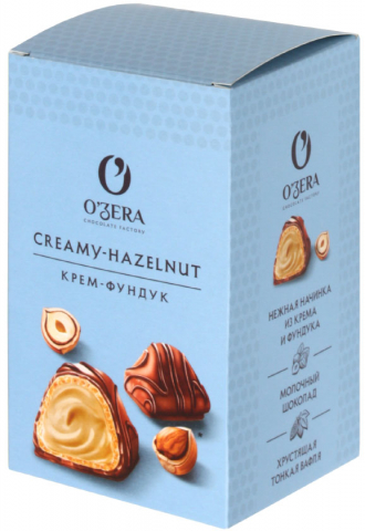 Конфеты шоколадные O'zera, 150 г, молочно-ореховая начинка, в молочном шоколаде