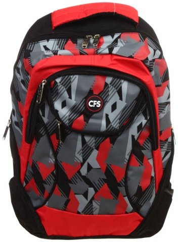 Рюкзак молодежный Cool For School, 450*330*160 мм, черный с красным Рюкзак молодежный Cool For School, 450*330*160 мм, черный с красным