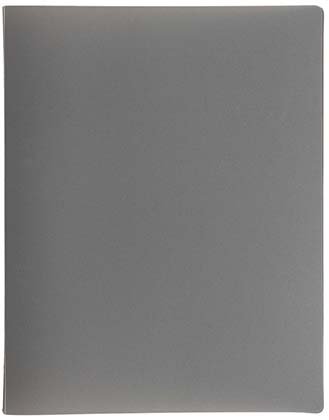 Папка пластиковая на 2-х кольцах Basic , толщина пластика 0,35 мм, серая Папка пластиковая на 2-х кольцах Basic , толщина пластика 0,35 мм, серая