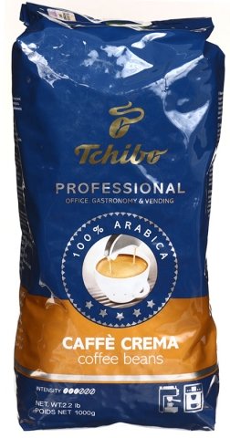 Кофе натуральный в зернах Tchibo Professional Caffe Cremа, 1000 г, среднеобжаренный