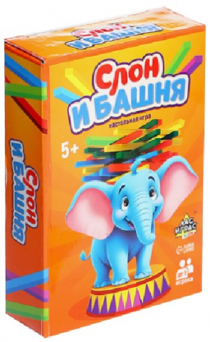 Игра настольная на равновесие «Слон и башня», от 1 игрока, 5+