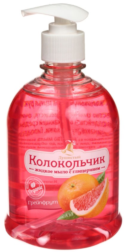 Мыло жидкое «Колокольчик», 500 мл, «Грейпфрут», с глицерином Мыло жидкое «Колокольчик», 500 мл, «Грейпфрут», с глицерином