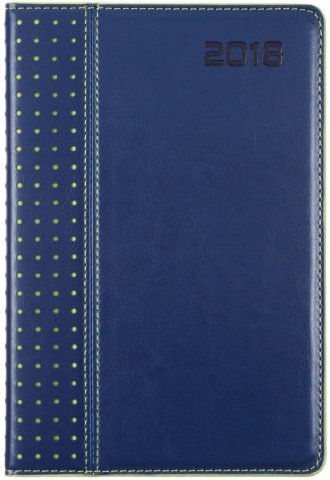 Ежедневник датированный на 2018 год «Сариф», 145*210 мм, 176 л., сине-салатовый