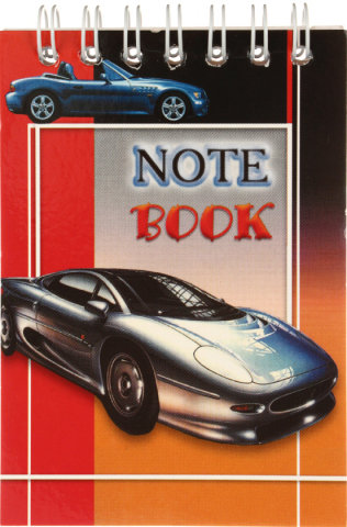 Блокнот на гребне А7, 70*100 мм, 48 л., клетка, «Машина» Блокнот на гребне А7, 70*100 мм, 48 л., клетка, «Машина»