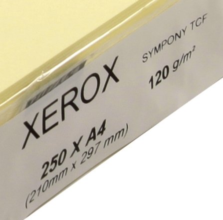 Бумага офисная цветная Xerox Symphony TCF, А4 (210*297 мм), 120 г/м2, 250 л., бледно-желтая Бумага офисная цветная Xerox Symphony TCF, А4 (210*297 мм), 120 г/м2, 250 л., бледно-желтая