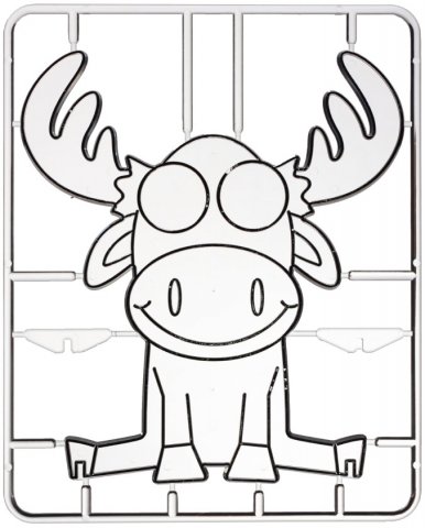 Трафарет для рисования красками по стеклу «Луч», «Лось» Трафарет для рисования красками по стеклу «Луч», «Лось»