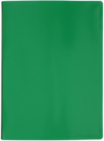 Папка пластиковая на 10 файлов Workmate, толщина пластика 0,5 мм, зеленая