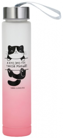 Бутылка пластиковая Sima-Land, 300 мл, 20*4,5*4,5 см, «Котя»