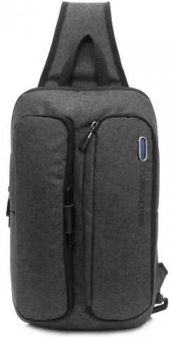 Сумка-рюкзак на плечо Kingslong KTB180802DG (диагональ 11 дюймов), серая
