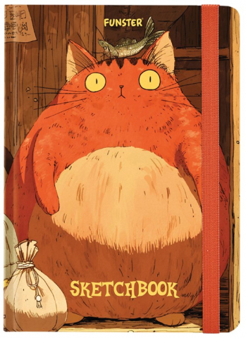 Скетчбук Funster, 145*203 мм, 80 л., «Пухляши»